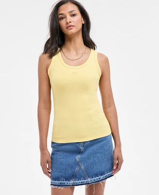 Hugo Women's Slim-Fit Scoop-Neck Logo Tank Top