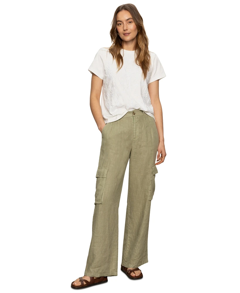 Sanctuary Women's Cotton Embroidered Perfect Tee