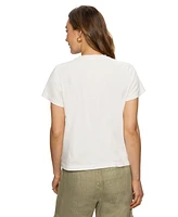 Sanctuary Women's Cotton Embroidered Perfect Tee