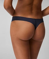 Calvin Klein Women's Invisibles Microfiber Stretch Thong Underwear D3428