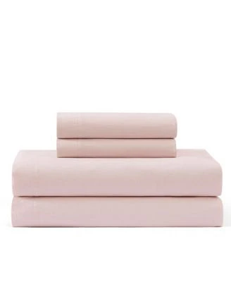 Tommy Hilfiger Solid 144 Thread Count Cotton Chambray Washed Sheet Set