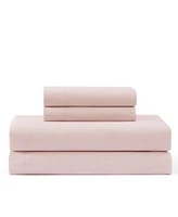 Tommy Hilfiger Solid 144 Thread Count Cotton Chambray Washed Sheet Set