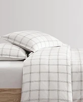 Tommy Hilfiger Modern Windowpane Faux Linen 3-Pc. Comforter Set