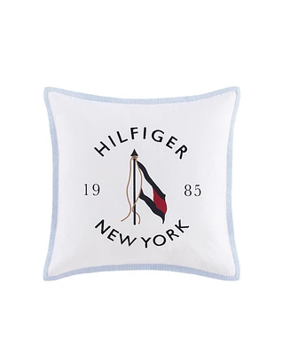 Tommy Hilfiger New York Flag Square Pillow, 20" X 20"