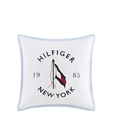 Tommy Hilfiger New York Flag Square Pillow, 20" X 20"