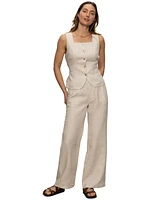 Sanctuary Women's Hopper Linen Straight-Leg Pants