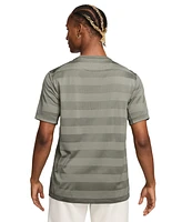 Nike Men's Primary Dri-fit Fitness Short Sleeve Striped Logo T-Shirt