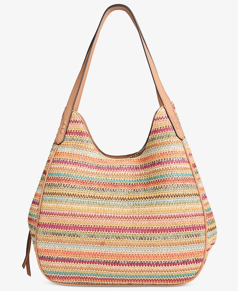 Style & Co Straw Medium 4-Poster Tote