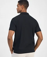 Club Room Men's Solid Jersey Polo with Pocket, Created for Macy's