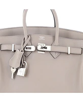 Pre-Owned Hermes Birkin Handbag Swift with Palladium Hardware