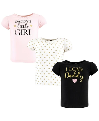 Hudson Baby Girls Short Sleeve T-Shirts Mommy, 12-18 Months