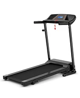 Electric Foldable Treadmill with Lcd Display and Heart Rate Sensor