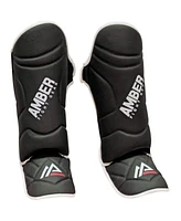 Centurion Muay Thai Shin and Instep Guards, High-Density Foam Protection, Skintex Leather, Adjustable Straps, Lightweight & Durable for Mma