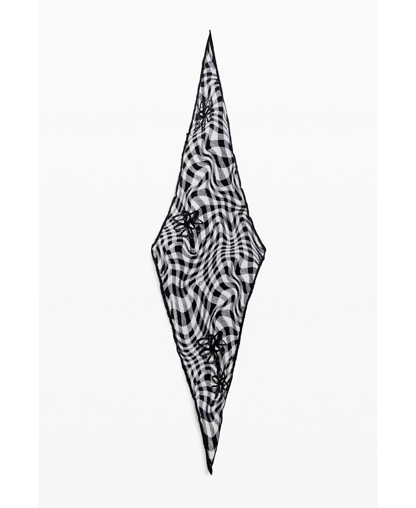 Desigual Women's Tartan scarf