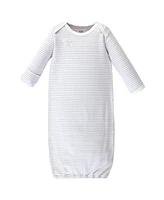 Touched by Nature Baby Boys Organic Cotton Long-Sleeve Gowns 3pk, Truck, 0-6 Months