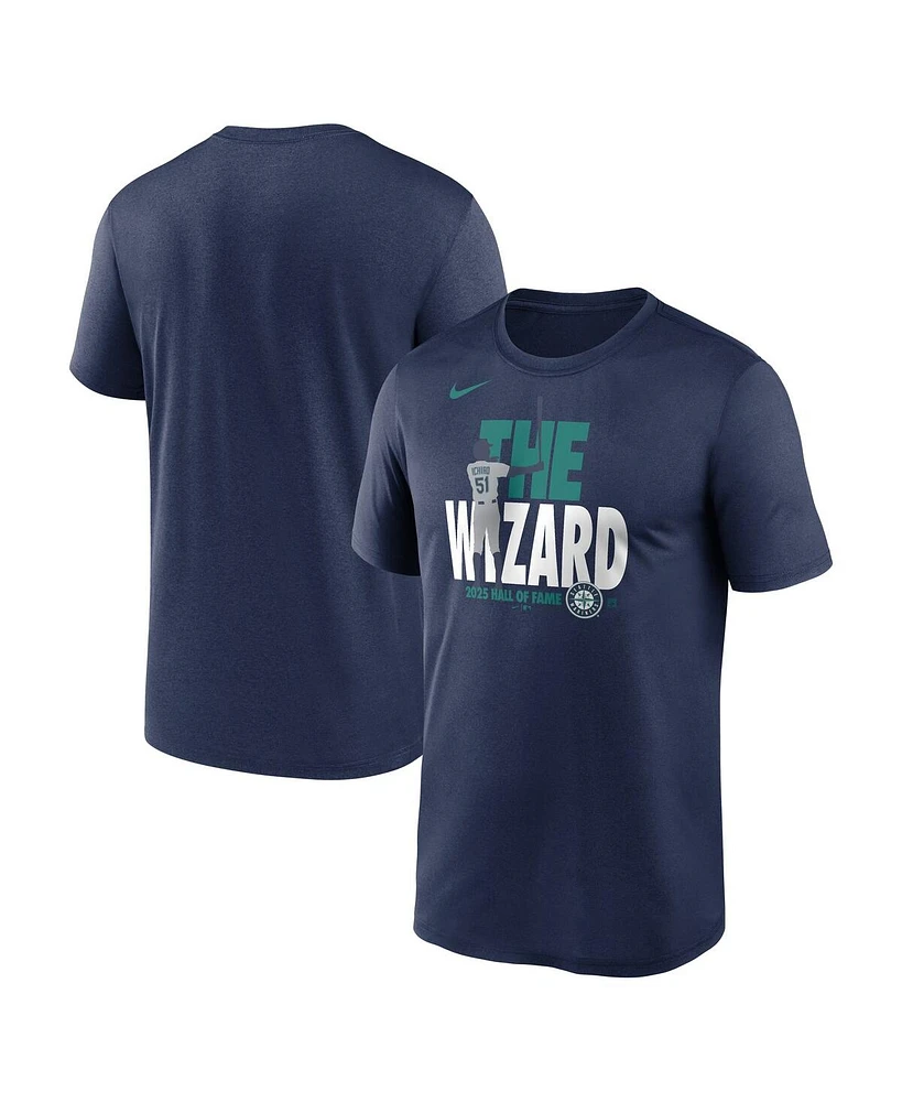 Nike Men's Ichiro Suzuki Navy Seattle Mariners 2025 National Baseball Hall of Fame Legend T-Shirt