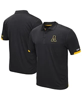 Colosseum Men's Black Appalachian State Mountaineers Santry Polo Shirt