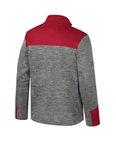Colosseum Men's Gray/Cardinal Arkansas Razorbacks Guard Full-Zip Jacket