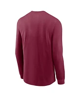 Nike Men's Garnet Florida State Seminoles Essential Baseball Arch Long Sleeve T-Shirt