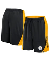 Fanatics Men's Black Pittsburgh Steelers No Defense Shorts