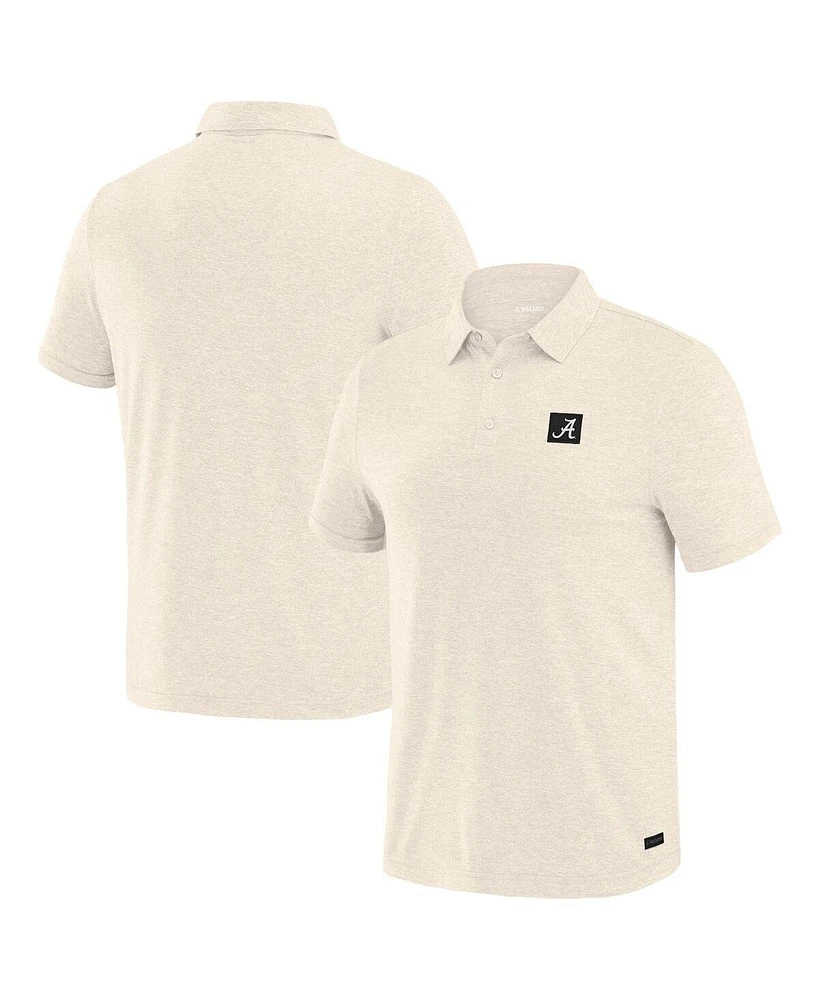 J. Palmer Men's White Alabama Crimson Tide Four Down Polo Shirt