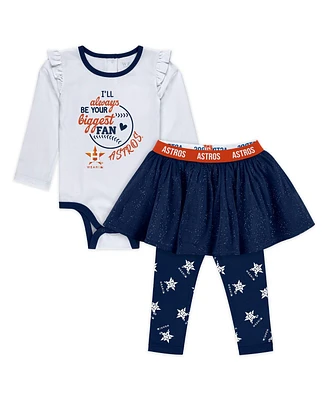 Wear by Erin Andrews Baby Boys and Girls 3-Piece Houston Astros Tutu Set