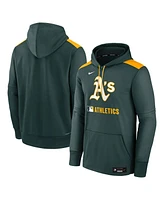 Nike Men's Green Athletics Authentic Collection Performance Pullover Hoodie