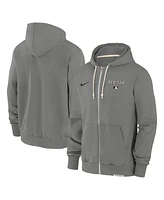 Nike Men's Charcoal Boston Red Sox Authentic Collection Travel Performance Full-Zip Hoodie