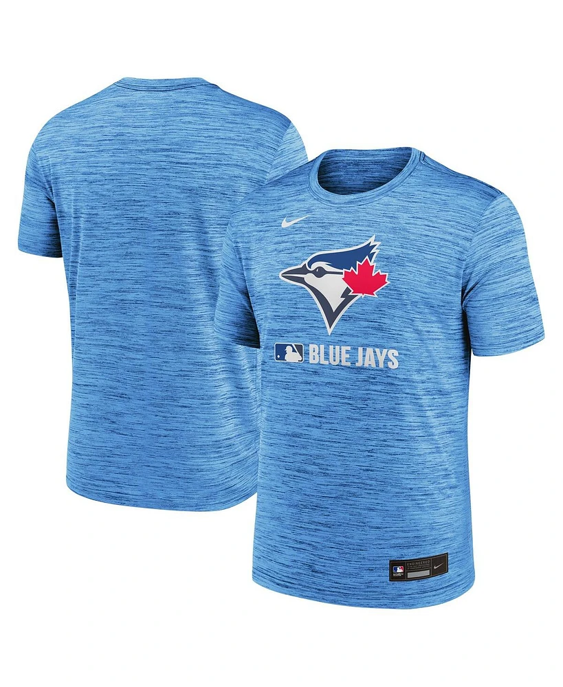 Nike Men's Powder Blue Toronto Jays Authentic Collection Velocity Performance Practice T-Shirt