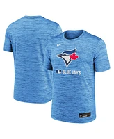 Nike Men's Powder Blue Toronto Jays Authentic Collection Velocity Performance Practice T-Shirt