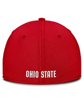Nike Men's Scarlet Ohio State Buckeyes 2025 Dugout Coaches Rise Swoosh Performance Flex Hat