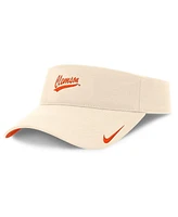 Nike Men's Natural Clemson Tigers Primetime Ace Adjustable Visor Hat