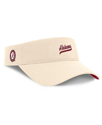 Nike Men's Natural Alabama Crimson Tide Primetime Ace Adjustable Visor Hat