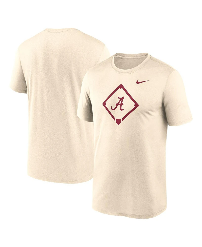 Nike Men's Cream Alabama Crimson Tide Legend Baseball Icon Performance T-Shirt