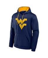 Fanatics Men's Navy West Virginia Mountaineers Defender Dot Faded Primary Pullover Hoodie