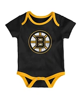 Outerstuff Baby Boys and Girls 3-Piece Boston Bruins Legend Bodysuit Set