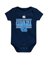 Outerstuff Newborn Carolina Blue North Tar Heels Sunday Comics Bodysuit 3-Pack