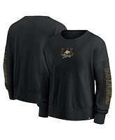 Fanatics Women's Black Los Angeles Lakers Oversized Game Day Pullover Sweatshirt