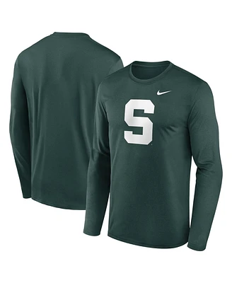 Nike Men's Green Michigan State Spartans Prime TimeAlternate Logo Legend Long Sleeve T-Shirt