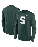 Nike Men's Green Michigan State Spartans Prime TimeAlternate Logo Legend Long Sleeve T-Shirt