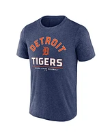Fanatics Men's Heather Navy Detroit Tigers Front Center T-Shirt