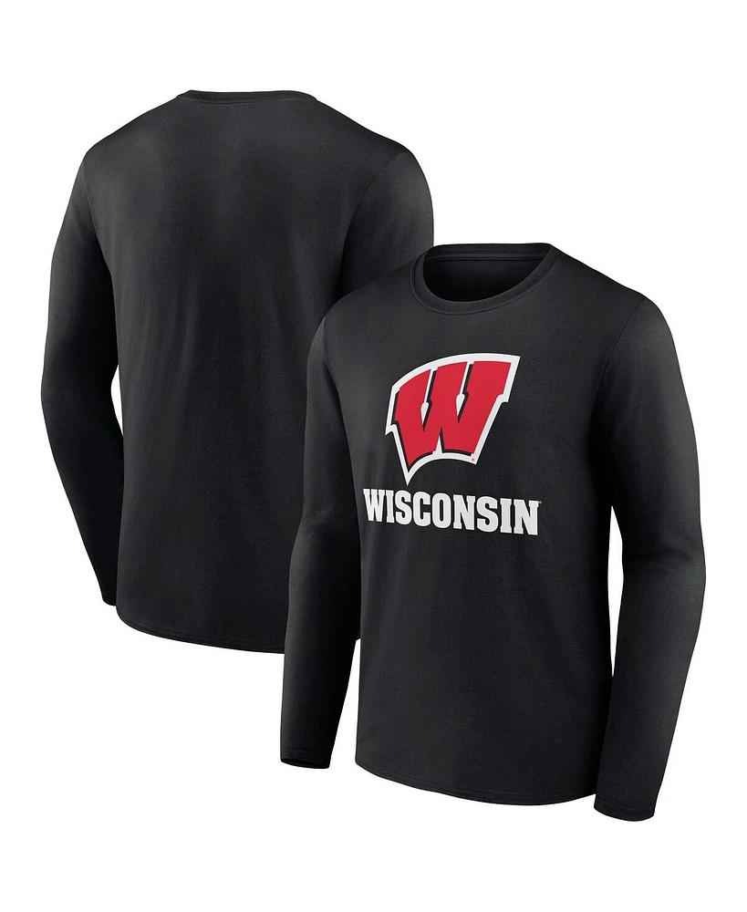 Fanatics Men's Wisconsin Badgers Team Lockup Long Sleeve T-Shirt