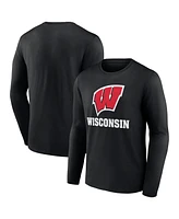Fanatics Men's Wisconsin Badgers Team Lockup Long Sleeve T-Shirt