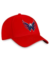 Fanatics Men's Red Washington Capitals Core Primary Logo Flex Hat