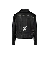 Pcfg Men's Leather Jacket Stud Rocks Details