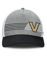 Fanatics Men's Heather Gray/Black Vanderbilt Commodores Profile Trucker Adjustable Hat