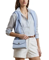 Lauren Ralph Farrah Textured Leather Satchel