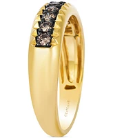 Le Vian Chocolatier Men's Chocolate Diamond Band (1/2 ct. t.w.) in 14k Gold