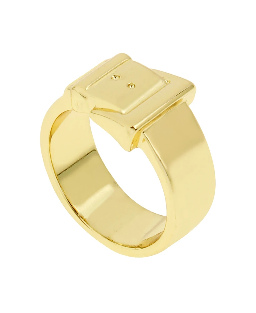 Steve Madden Belt Buckle Band Ring
