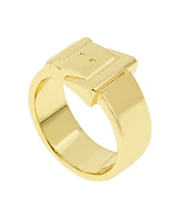 Steve Madden Belt Buckle Band Ring
